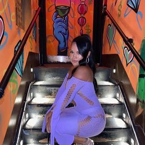 POSTERGIRL CHARLOTTE LILAC DRESS